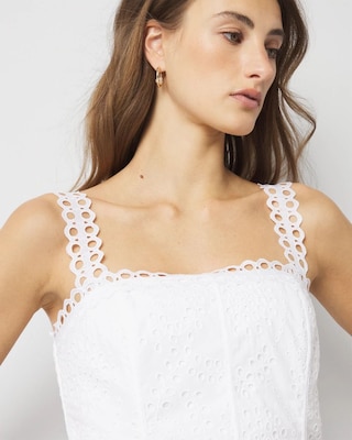 【meltthelady】 eyelet sheer tops WH Beach Woven Off The Shoulder Eyelet Top | Karen Millen